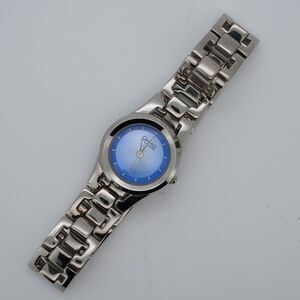 Caravelle by Bulova 43L94 23mm Blue Dial Watch New Battery